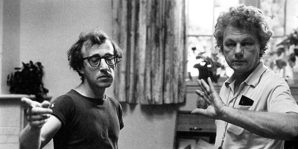 El director Woody Allen y el director de fotografía Gordon Willis, ambos neoyorquinos