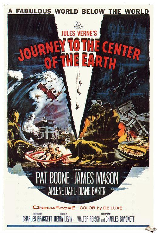 Cartel de "Viaje al centro de la Tierra"