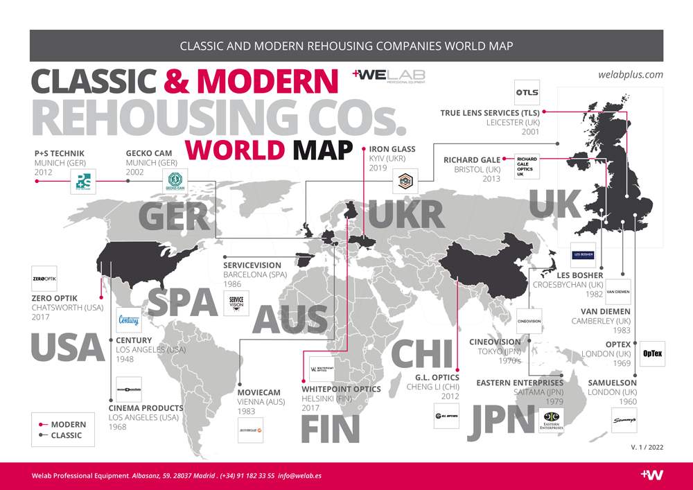 CLASSIC AND MODERN REHOUSING COMPANIES WORLD MAP WELAB PLUS