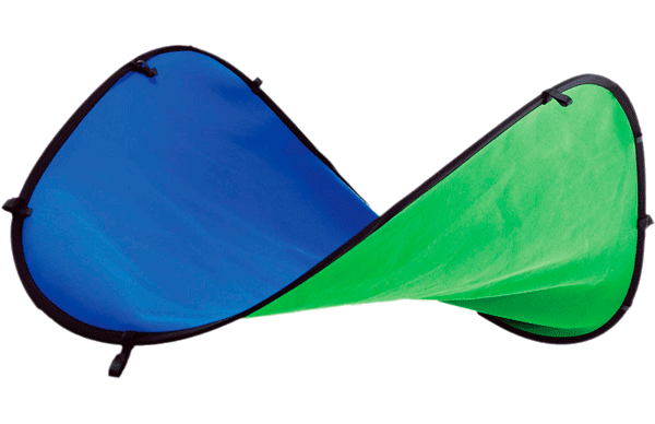 ALQUILER FONDO CROMA-KEY PLEGABLE VERDE Y AZUL WELABPLUS