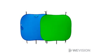 ALQUILER FONDO CROMA KEY PLEGABLE VERDE Y AZUL WEVISION WELABPLUS