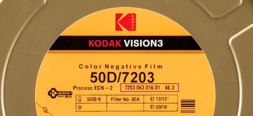 Captura 1 de una etiqueta de lata de película Kodak