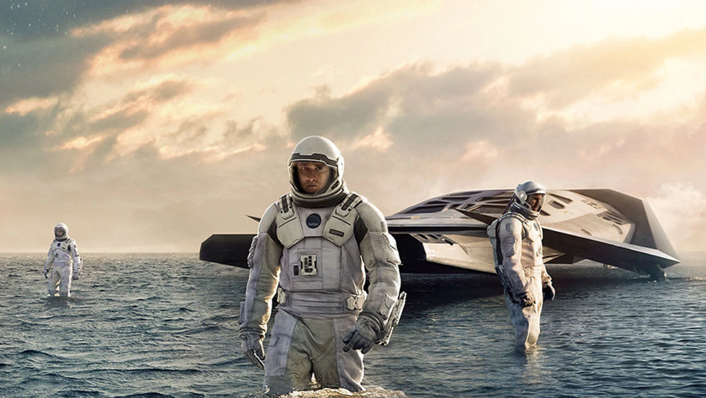 Plano de "Interstellar" (2014) rodado en formato anamórfico de 35 mm y en IMAX de 70 mm.