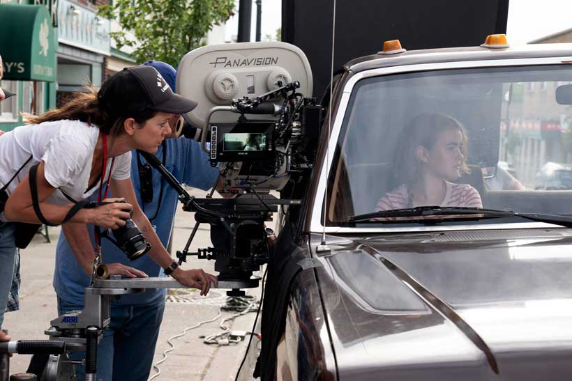 La directora de fotografía Polly Morgan durante el rodaje de "Un lugar tranquilo 2" 