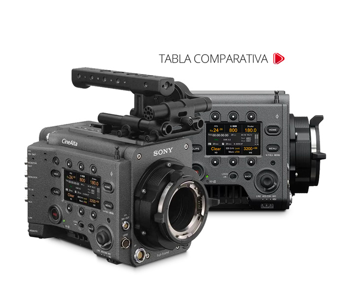 HOME COMPARATIVA SENSORES DEL SISTEMA SONY VENICE WELABPLUS